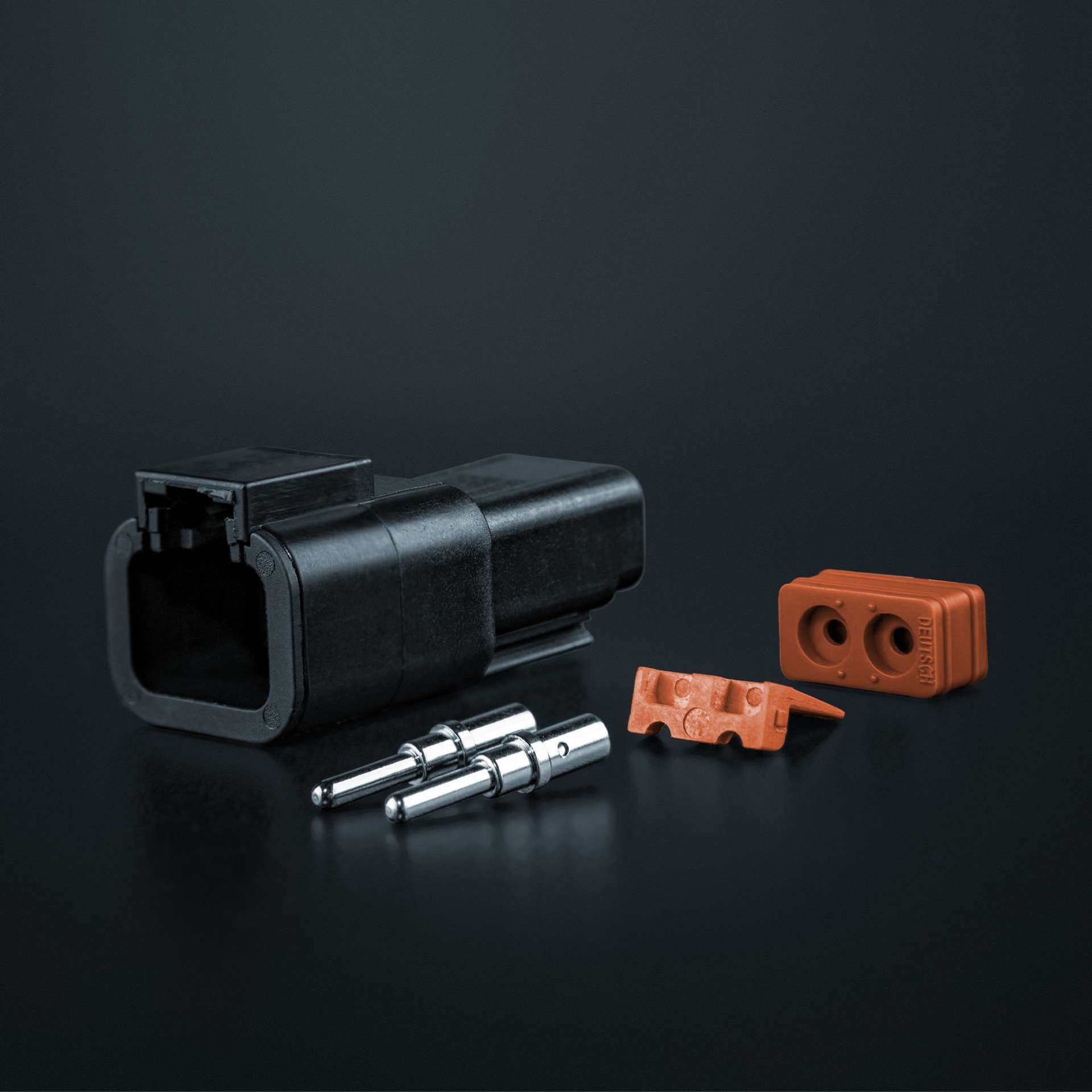 Pack of 5 Strands Pro DEUTSCH DT Connectors / 2 Way (High Power Version 24A)