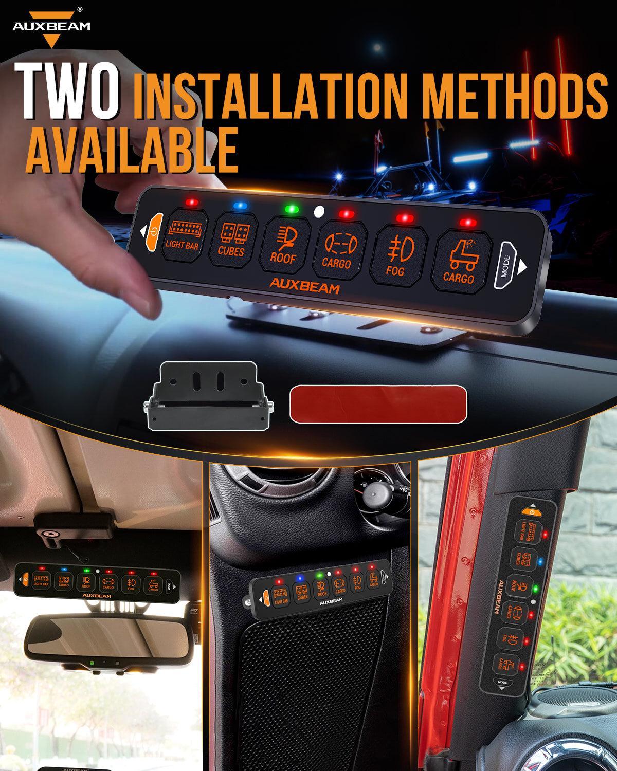 6 Way Auxbeam Control Panel / Slimline UK + Ireland