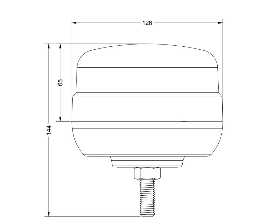 Compact LED-baken / éénpuntsboutbevestiging - spo-cs-uitgeschakeld - spo-standaard - spo-uitgeschakeld - spo-notify-me-uitgeschakeld