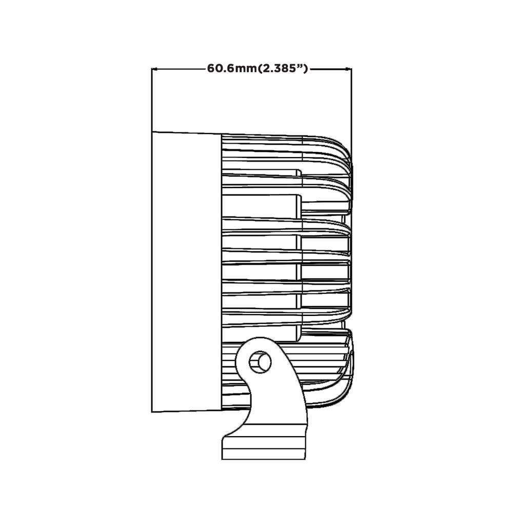 Boreman Cube Tunnel Effect Rectangular Work Light 30W / Dual Colour