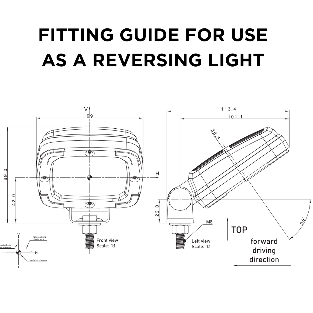 Fristom LED Work Lamp / 1400 Lumen / Slimline
