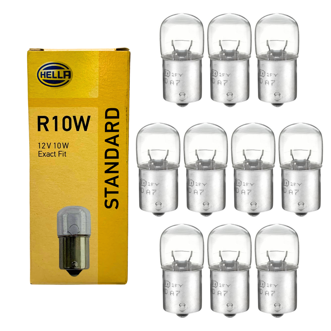 HELLA 12v 10w BA15s / SCC / Confezione da 10