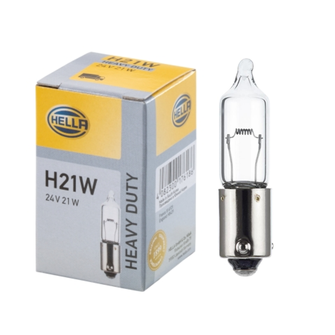 24v 21w H21w BAY9 / Volvo Indikator / Pakke med 10 - bin:O7 - Pærer - Pærer for lastebiler 24v - spo-cs-deaktivert - spo-default
