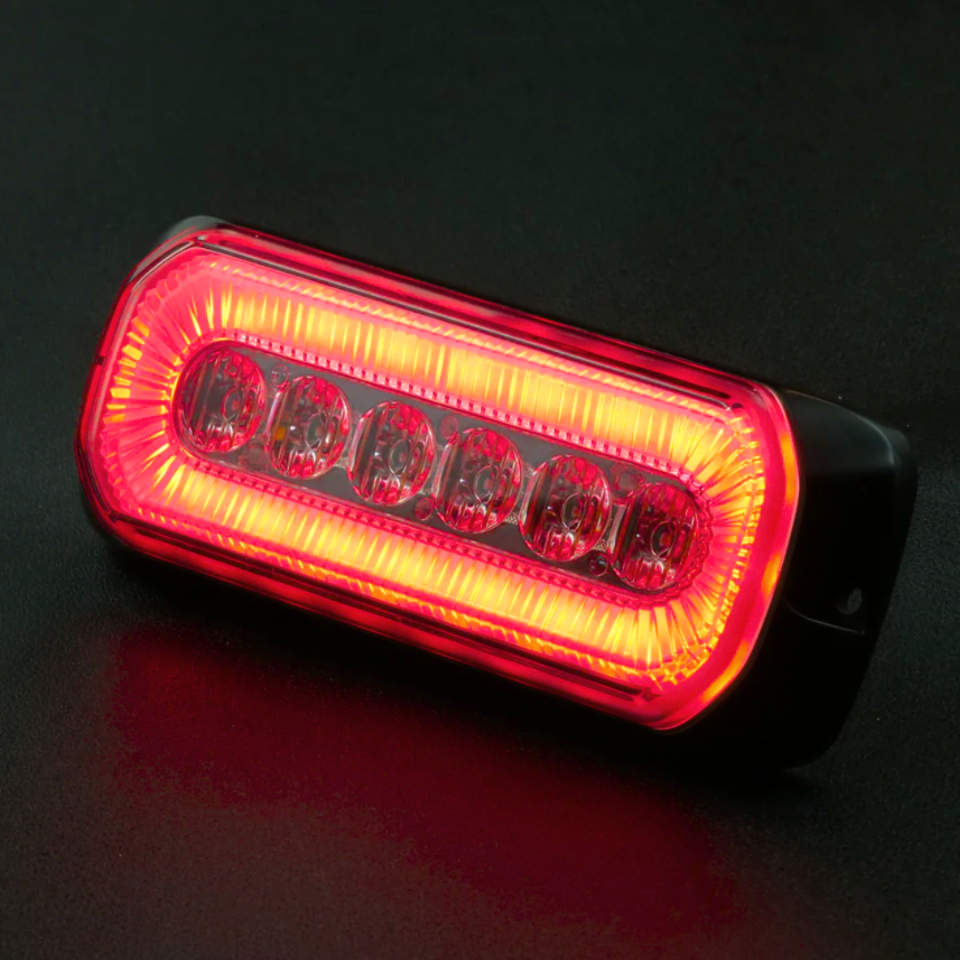 Halo Blitz Strobe-lys med rød LED Halo-ring - spo-cs-deaktivert - spo-standard - spo-deaktivert - spo-varsle-meg-deaktivert
