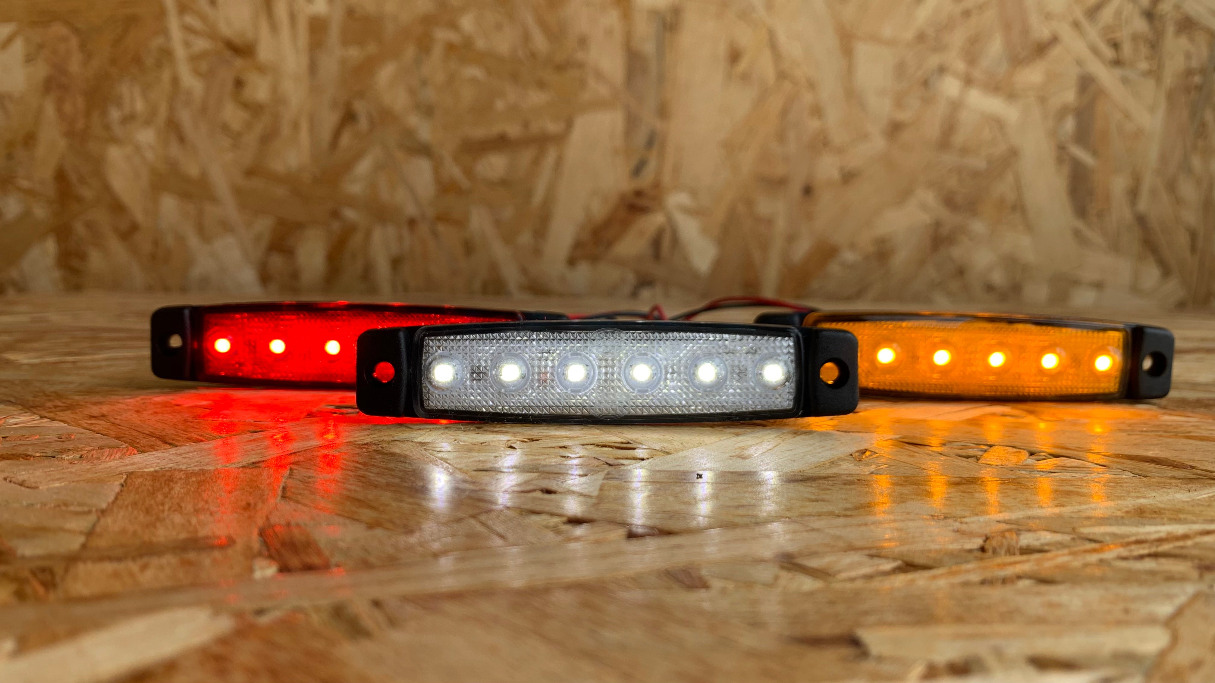 Hvid Slimline LED-markeringslampe foran til lastbiler - Markeringslygter foran og bagpå - spo-cs-deaktiveret - spo-default - spo-disa