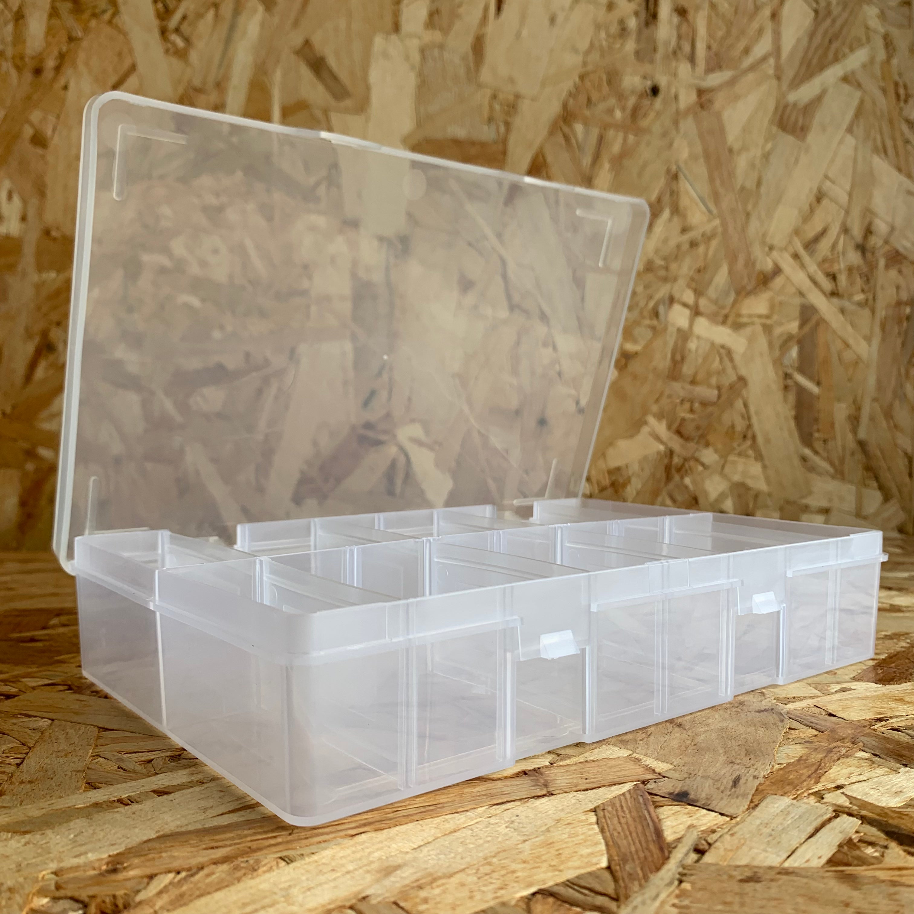 Buy Plastic Box with Hinged Lid & Dividers Wholesale & Retail