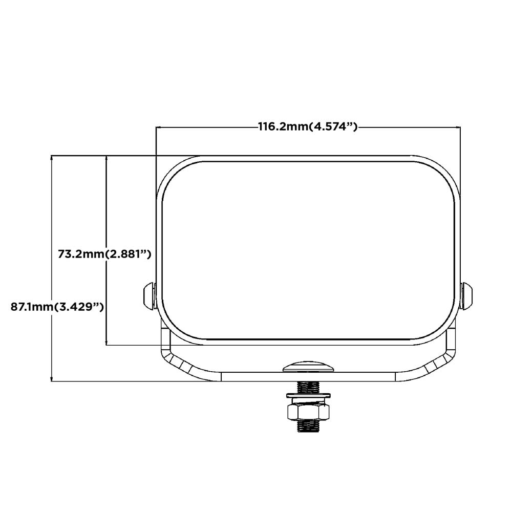 Boreman Cube Tunnel Effect Rectangular Work Light 30W / Dual Colour
