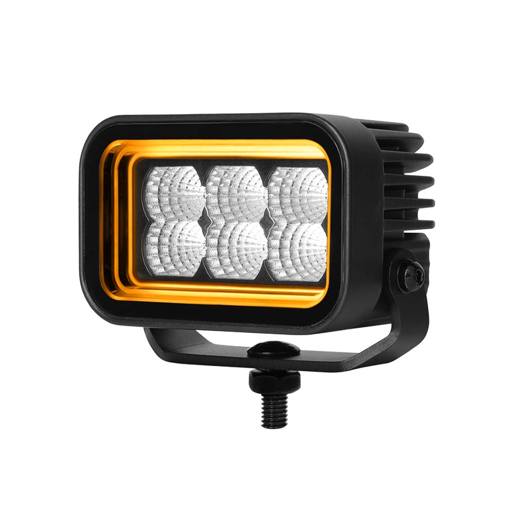 Boreman Cube Tunnel Effect Rectangular Work Light 30W / Dual Colour