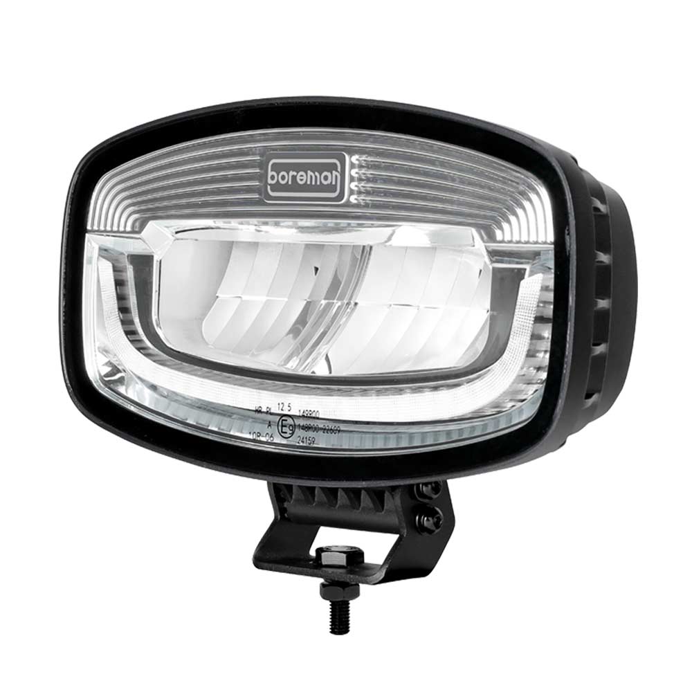 Boreman Phantom Silver LED Jumbo Driving Lamp with Amber / White Position Light