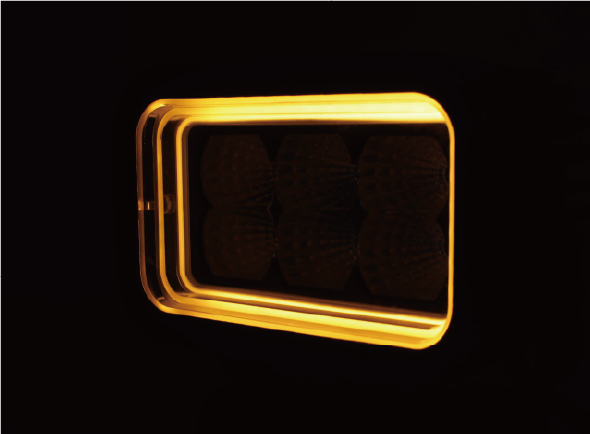 Boreman Cube Tunnel Effect Rectangular Work Light 30W / Dual Colour