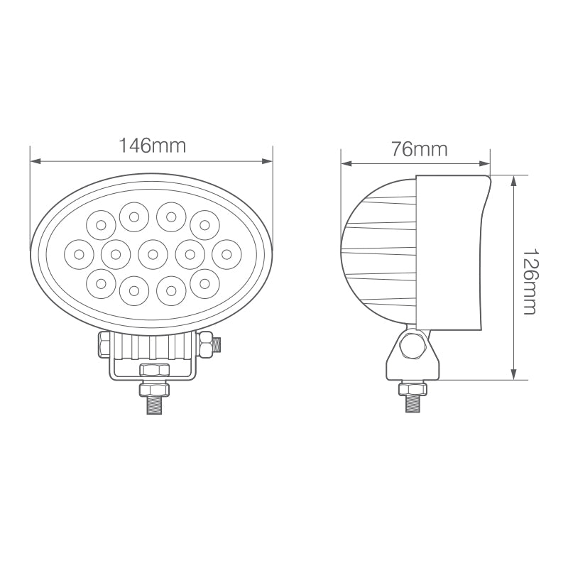 Buy Oval LED Flood Light by LED Autolamps / 3120 Lumens -  for sale