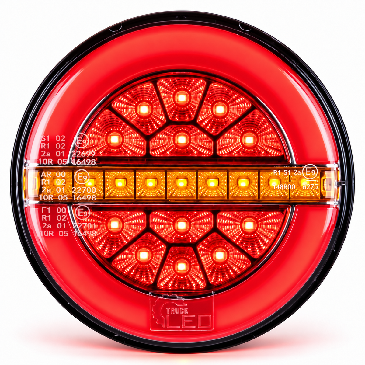 LED 140mm Round Neon Burger Light with Dynamic Indicator