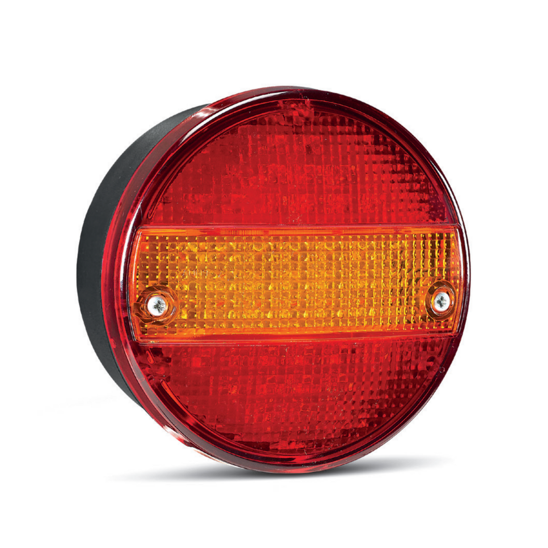 SIM 3111 Round Hamburger Trailer Light with Dynamic Indicator
