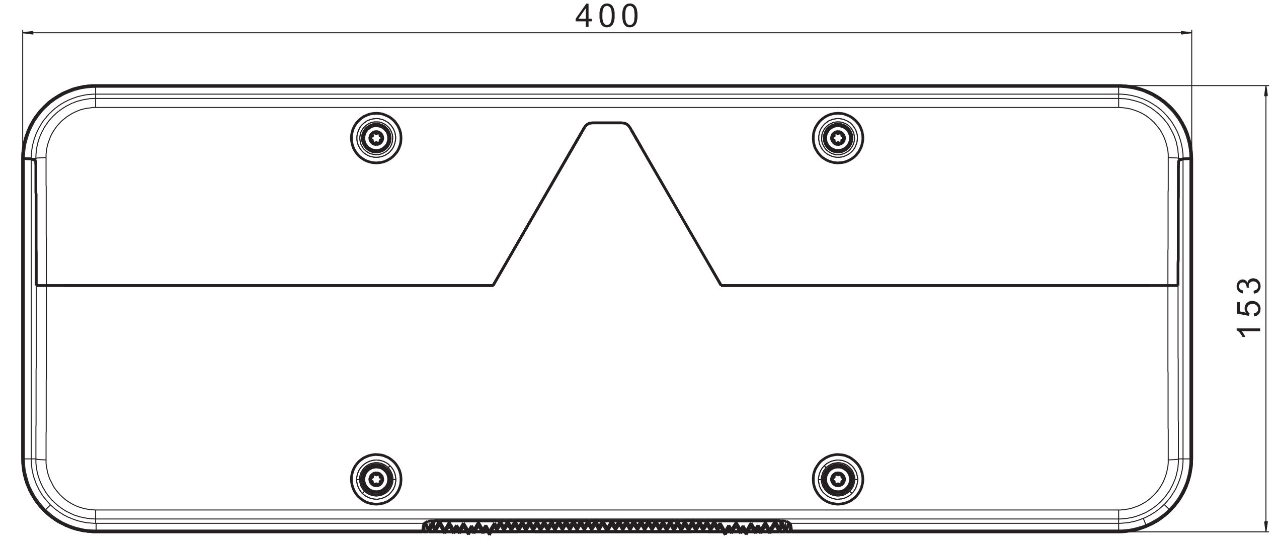 Fristom Large LED Trailer Lamp with Dynamic Indicator / 6 Function
