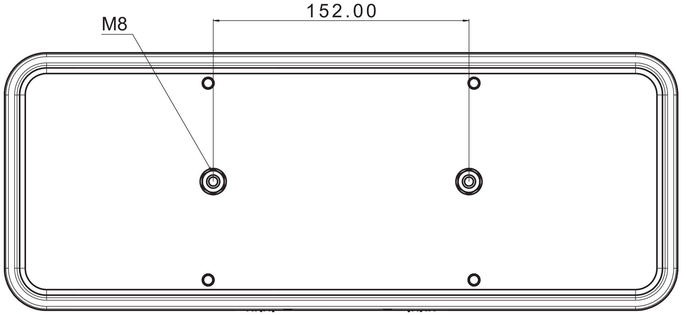 Fristom Large LED Trailer Lamp with Dynamic Indicator / 6 Function