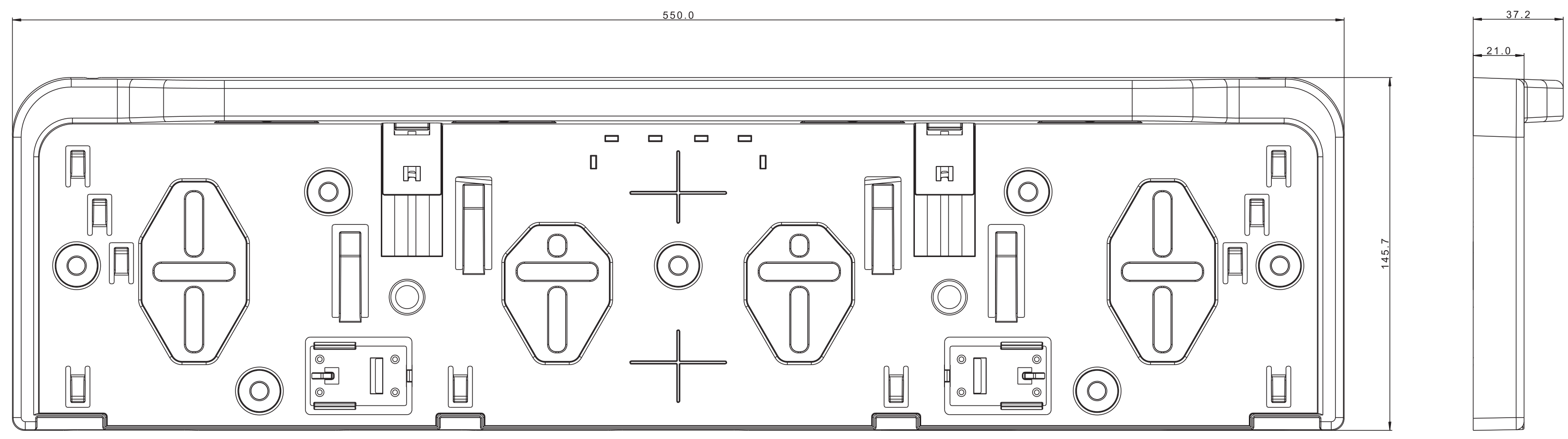 Number Plate Holder with LED Lights