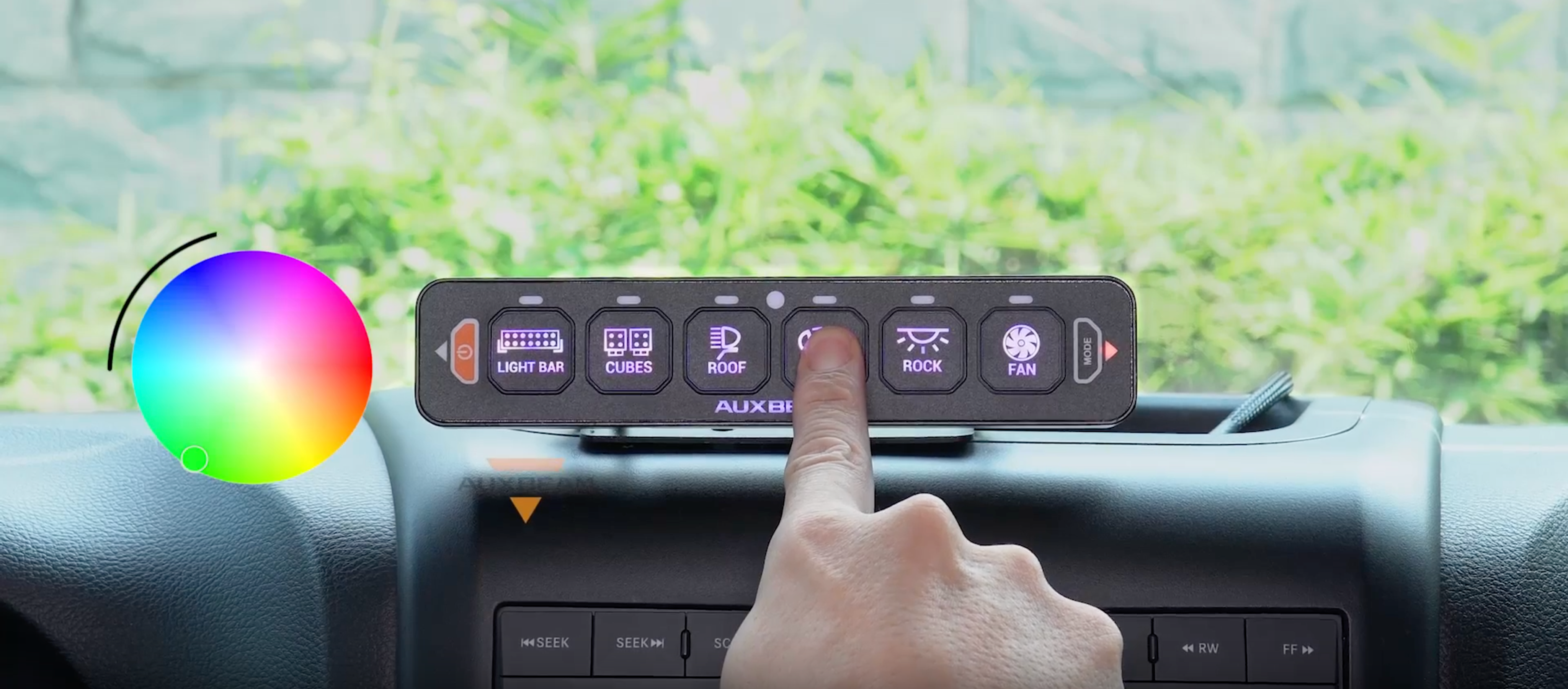 6 Way Auxbeam Control Panel / Slimline