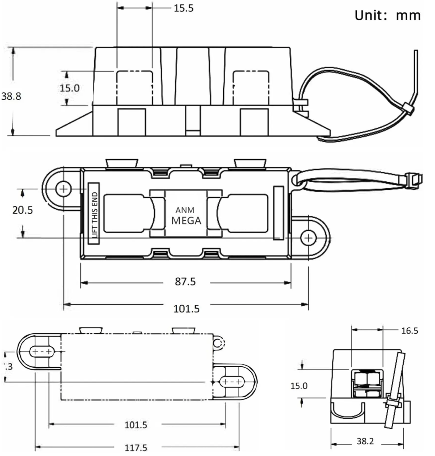 Torlok Mega Fuse Holder