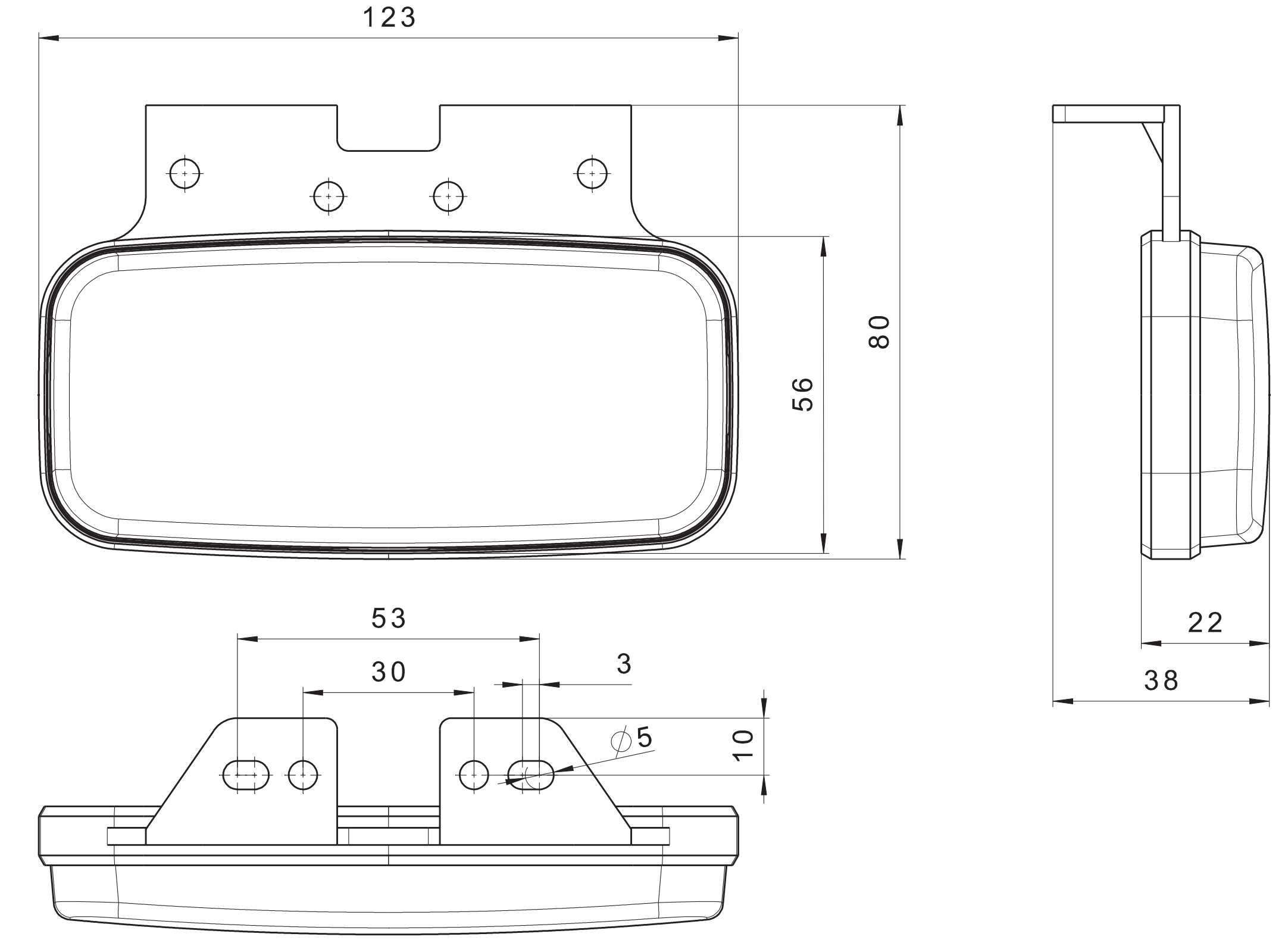 Fristom Side Marker Light and Indicator