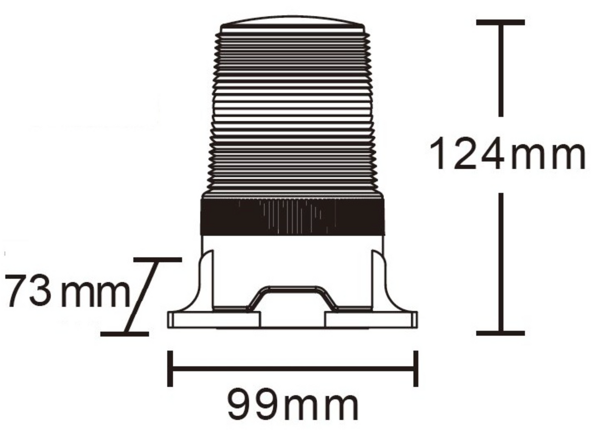 Amber LED Beacon for Forklifts 10-110V