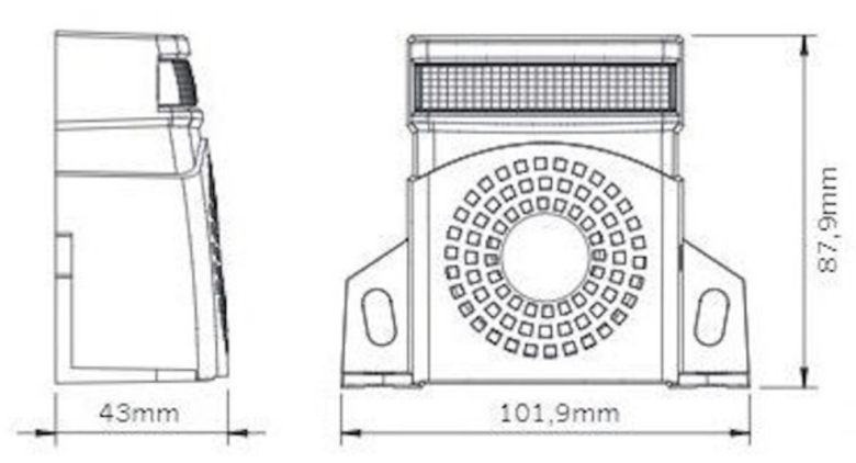 10-80V Reversing Alarm (Beep/Noise) with Built In Flasher for Forklifts