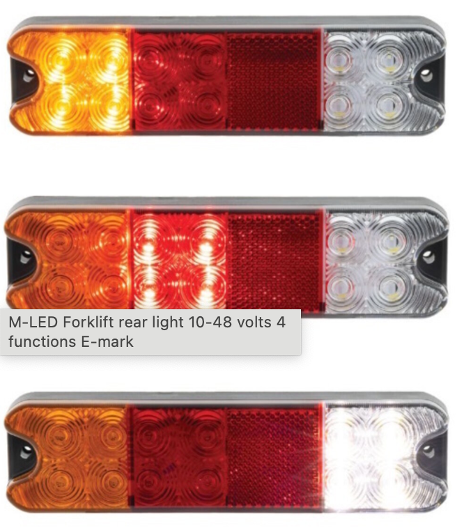 10-48V Slimline LED Tail Light / Stop, Tail, Indicator & Reverse
