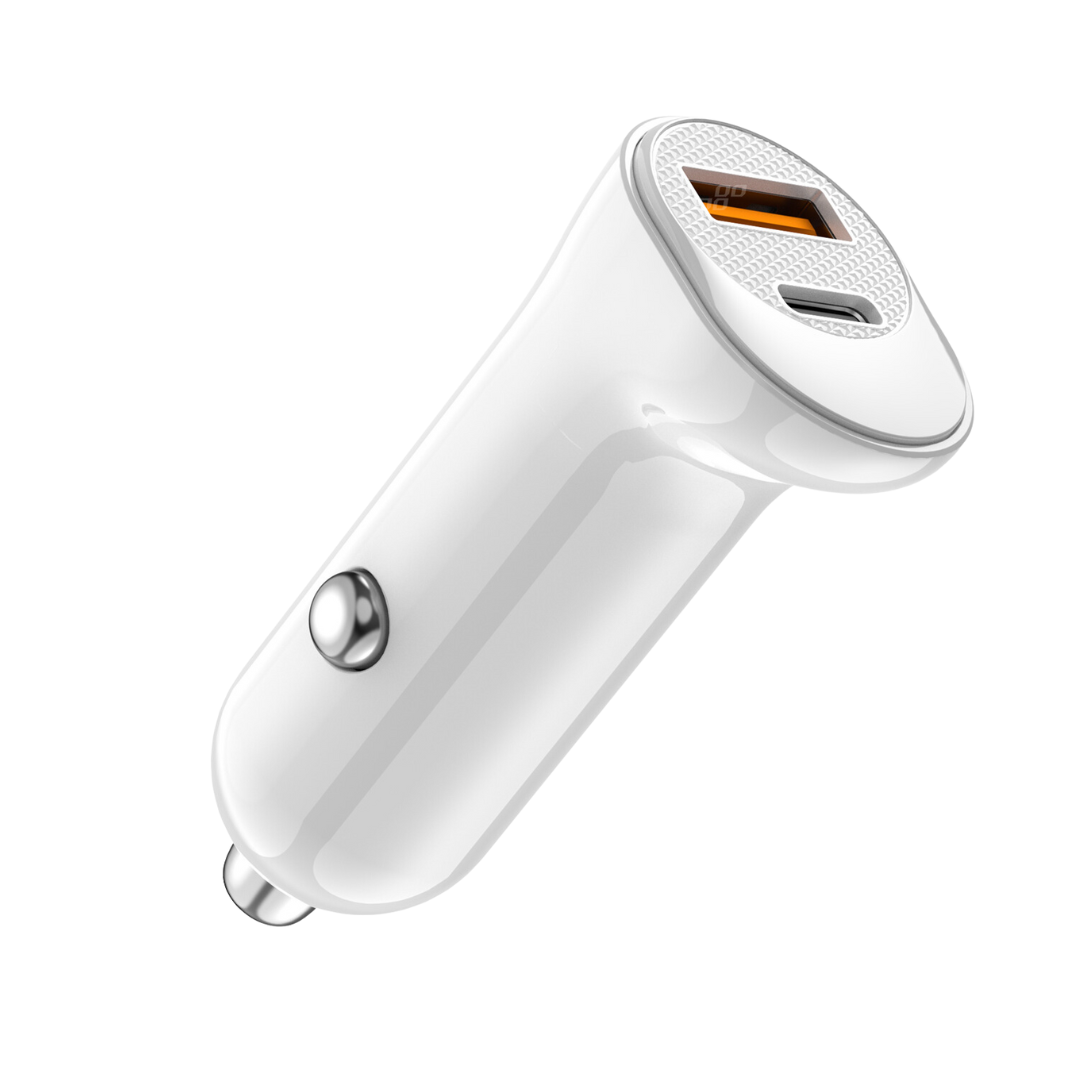 USB-C- und USB-A-Ladegerät für den Zigarettenanzünder