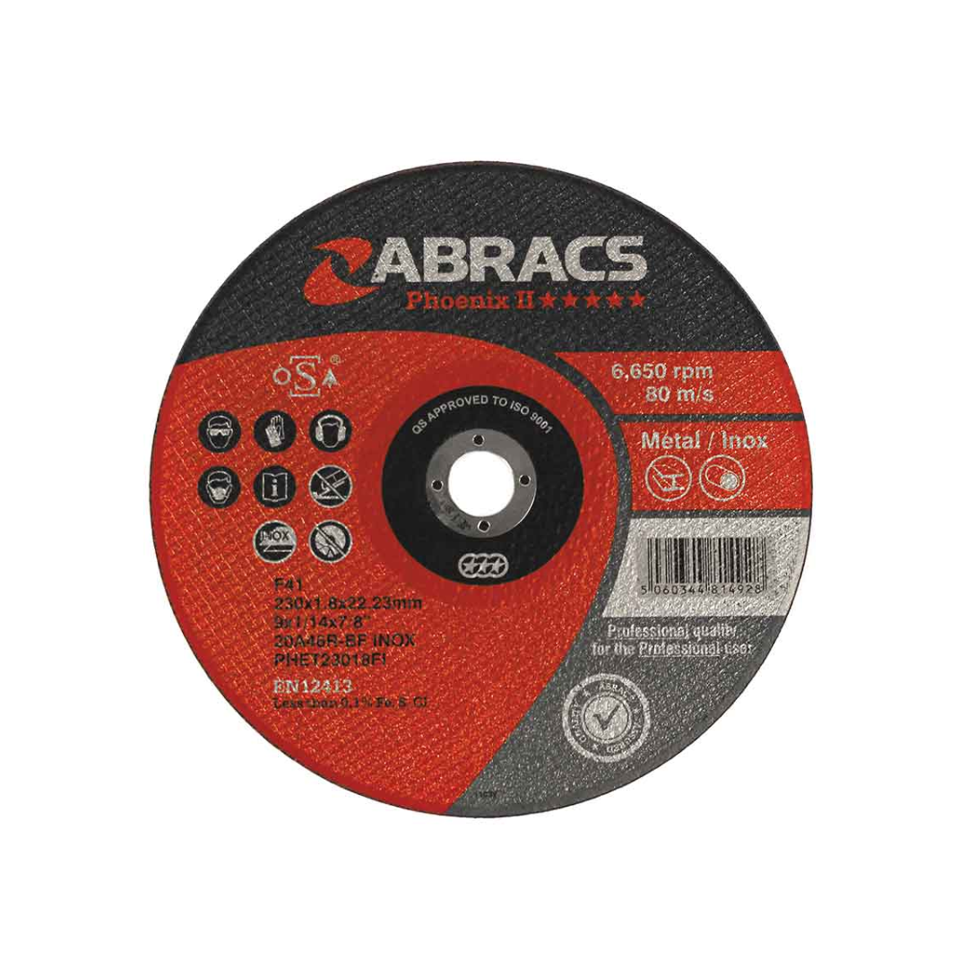 Abracs extra dunne doorslijpschijven 115 x 1.0 x 22 mm / 5 stuks - spo-cs-disabled - spo-default - spo-disabled - spo-notif