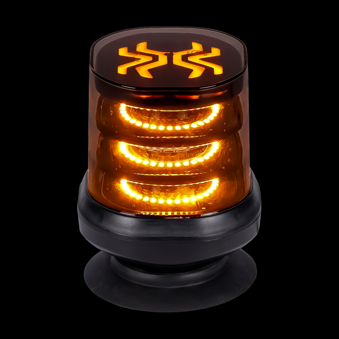 X-Spider Dark Lens LED Beacon / Magnetic