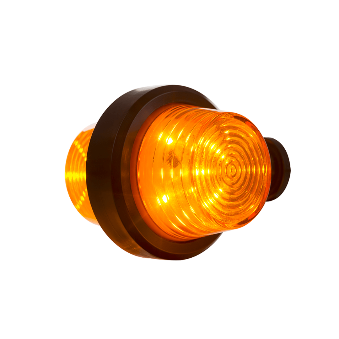 Old School Danish Short Indicator Marker Light / Amber