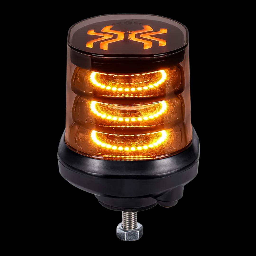 X-Spider Dark Lens LED Beacon / Single Bolt Mount