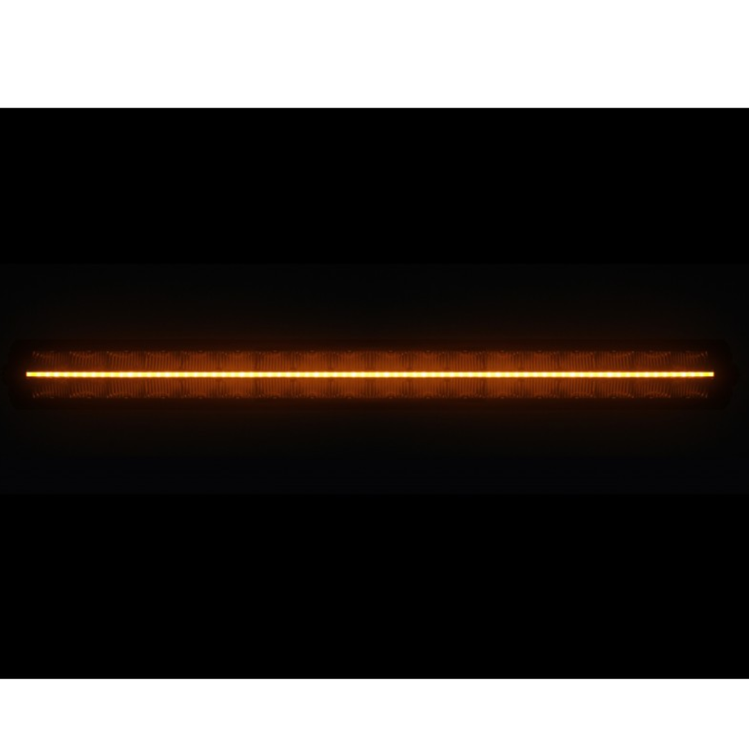32 Inch LED Light Bar with Amber &amp; White Parking Light Strip amber lit
