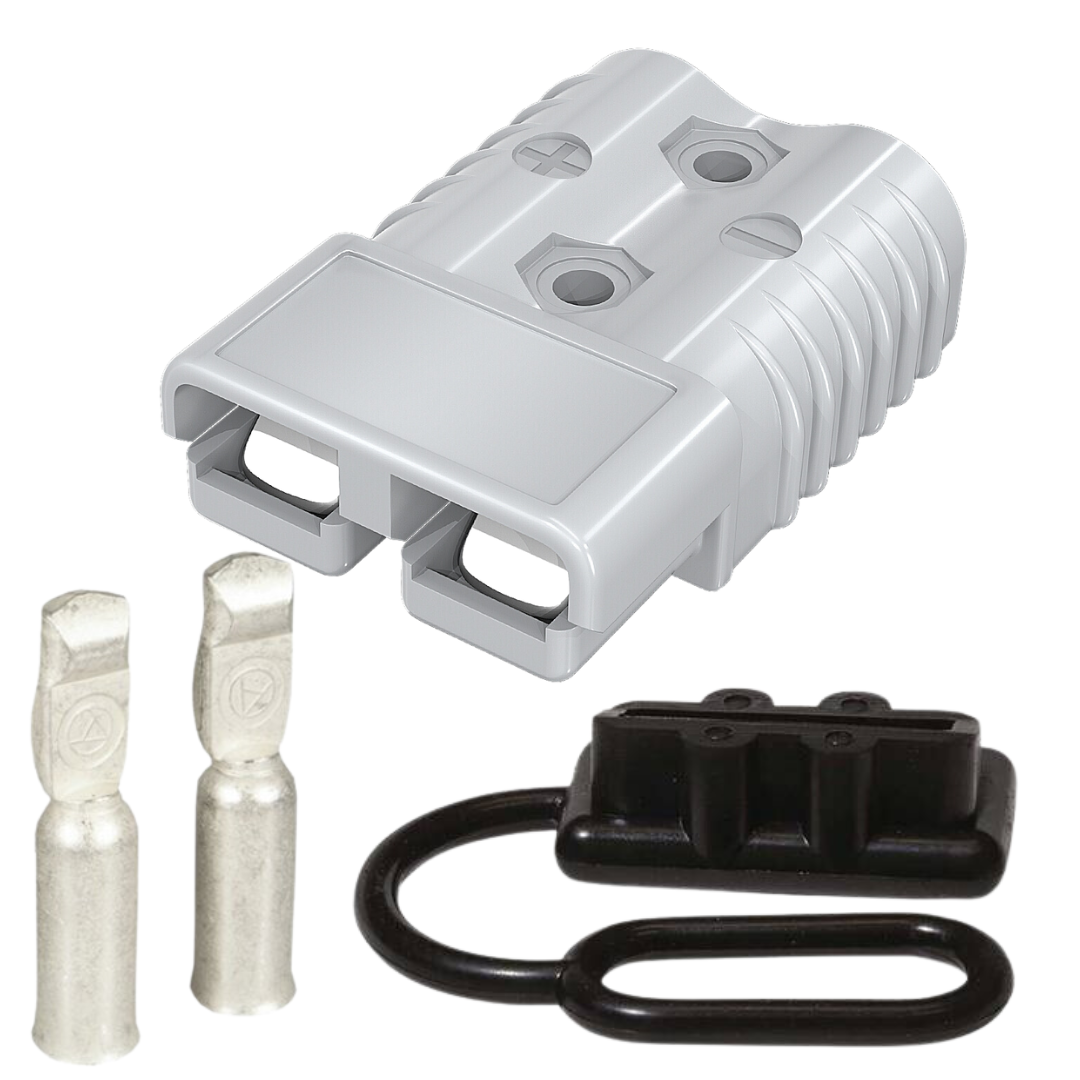 Connector d'estil Anderson 175A amb coberta antipols de goma -