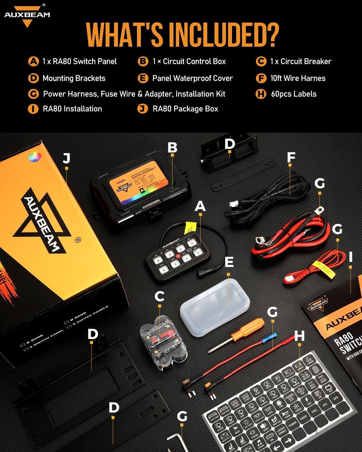 8 Way Auxbeam Control Panel