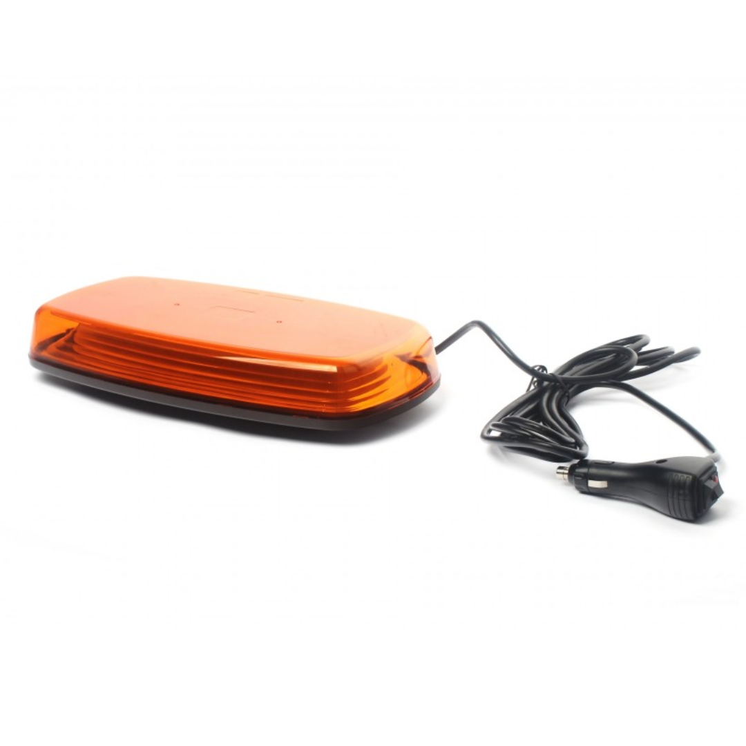 12" Magnetic Roof Beacon Bar with Amber Lens