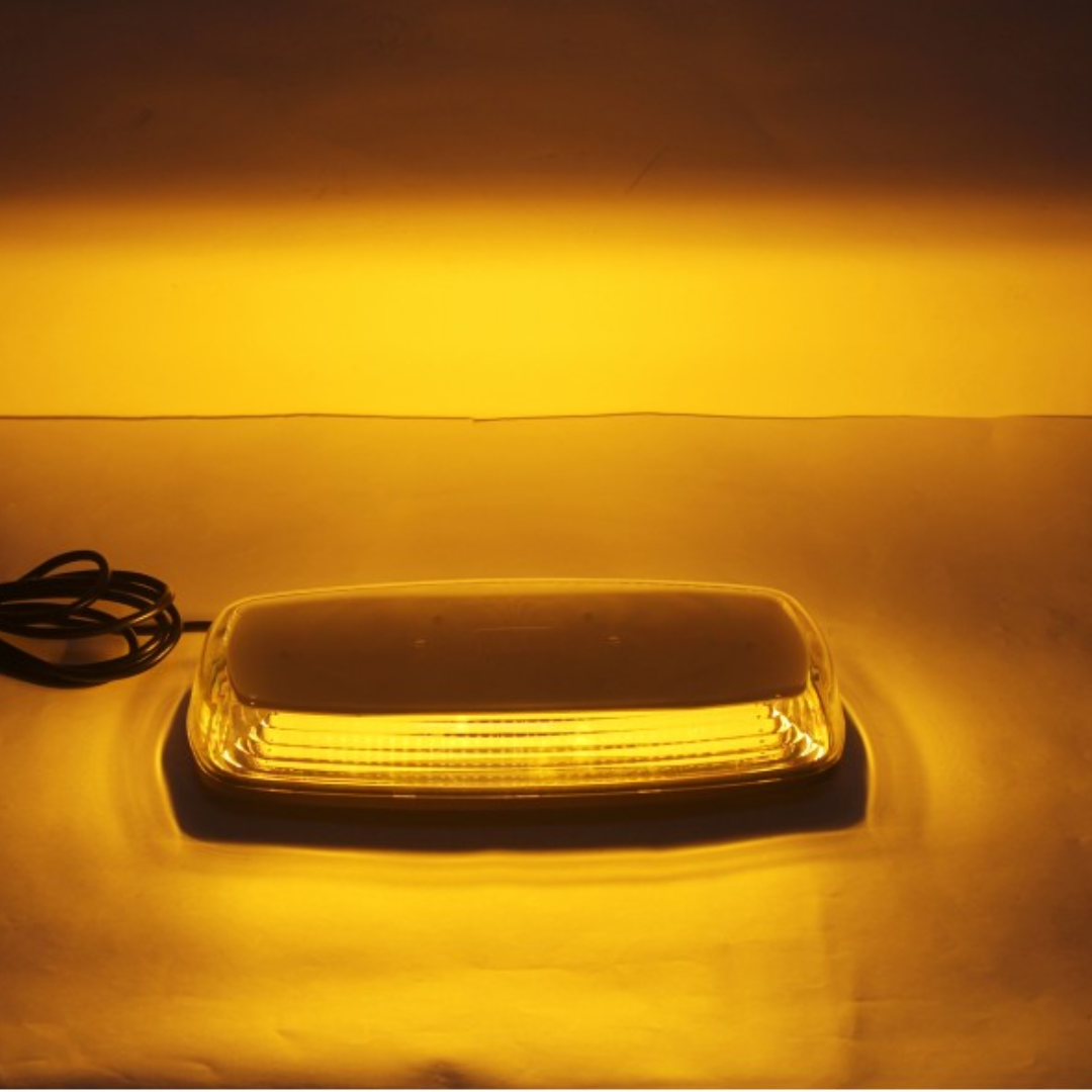12" Magnetic Roof Beacon Bar with Amber Lens
