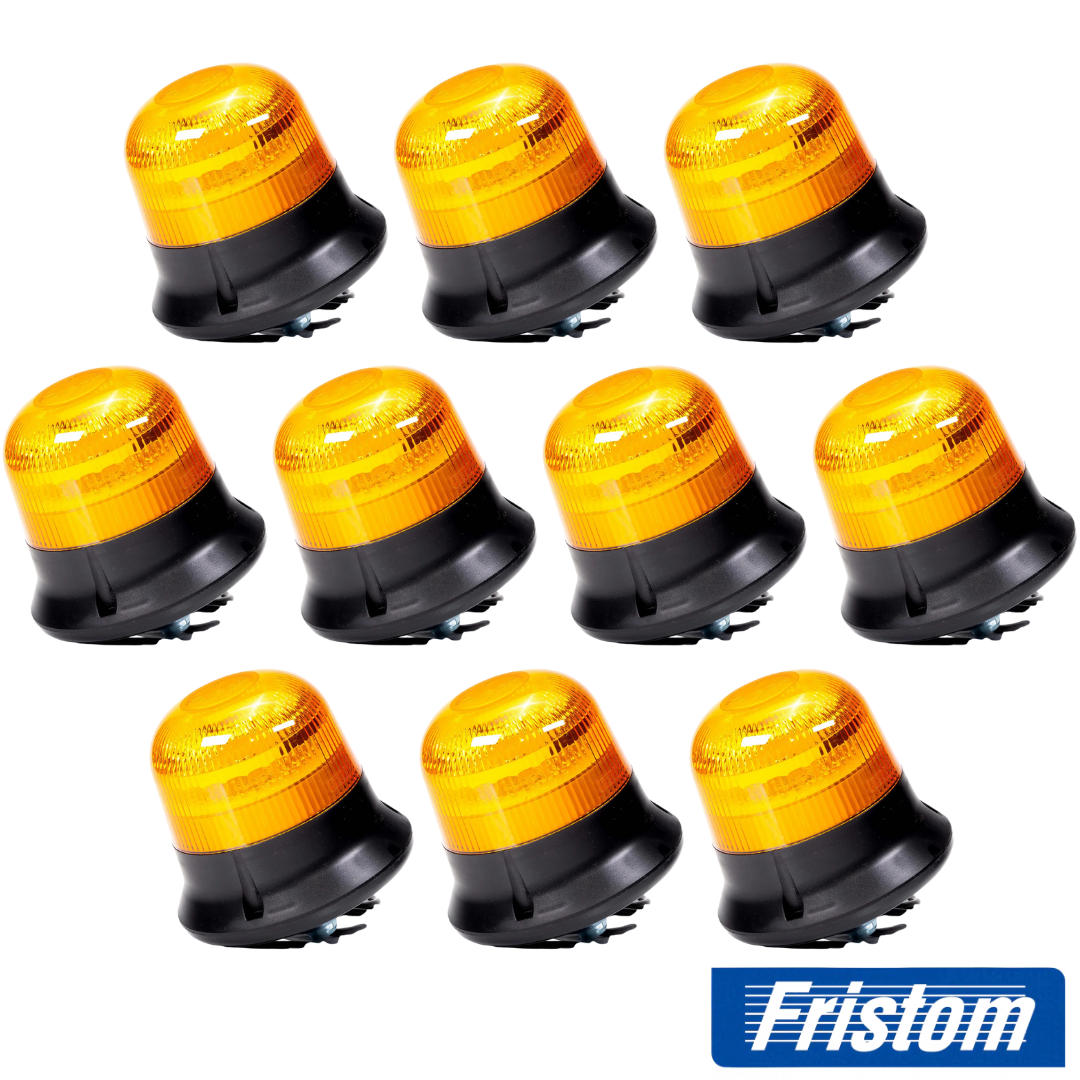 Pack of 10 Premium Fristom Compact LED Beacons / One Bolt Fix