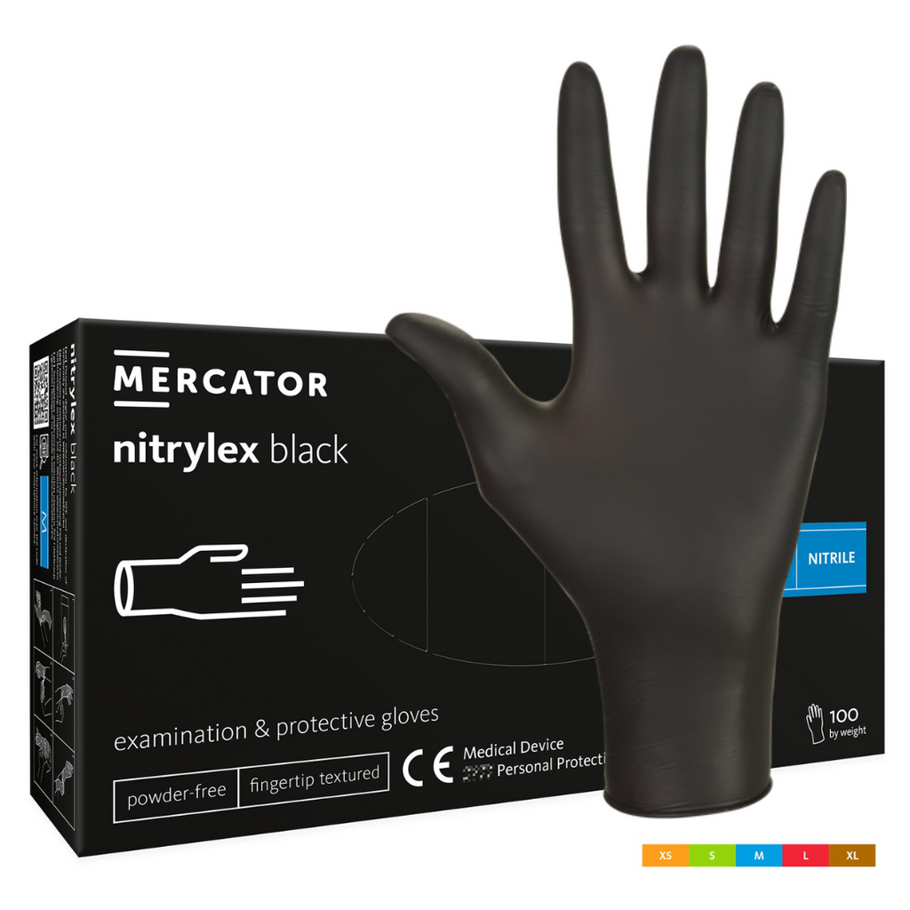1000 Premium Black Nitrile Handschuhe – Heavy Duty, Größe L, Für Medizin, Lebensmittel, Industrie