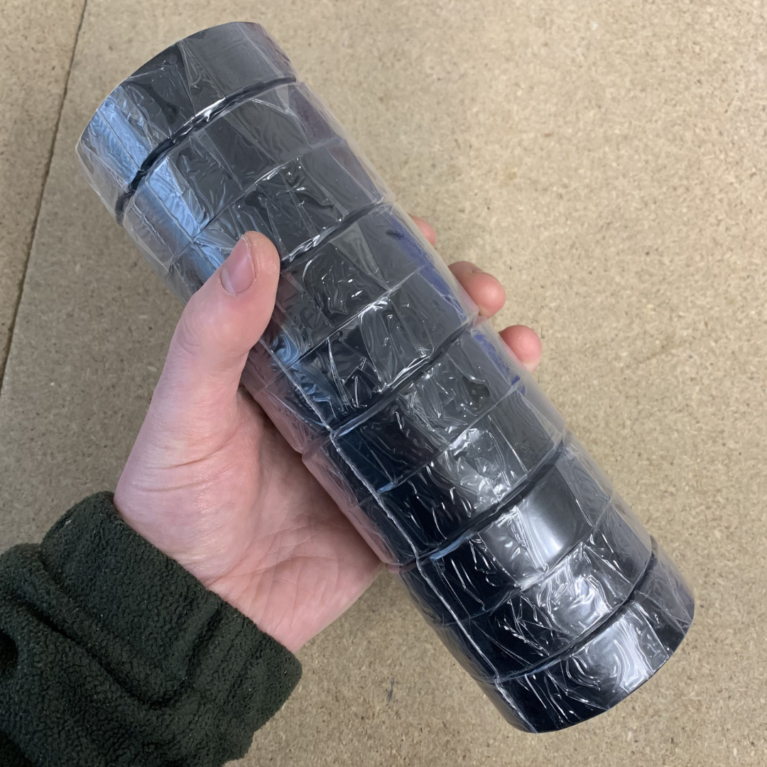 Nastro isolante - Confezione da 10 rotoli (19 mm x 20 m)