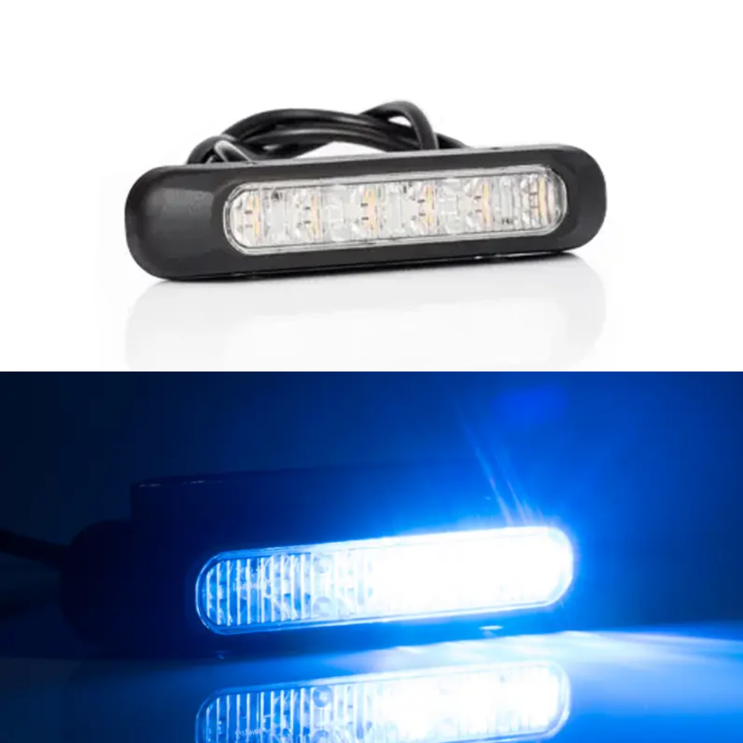 Fristom 6 x LED Hazard Warning Strobe Light / Blue