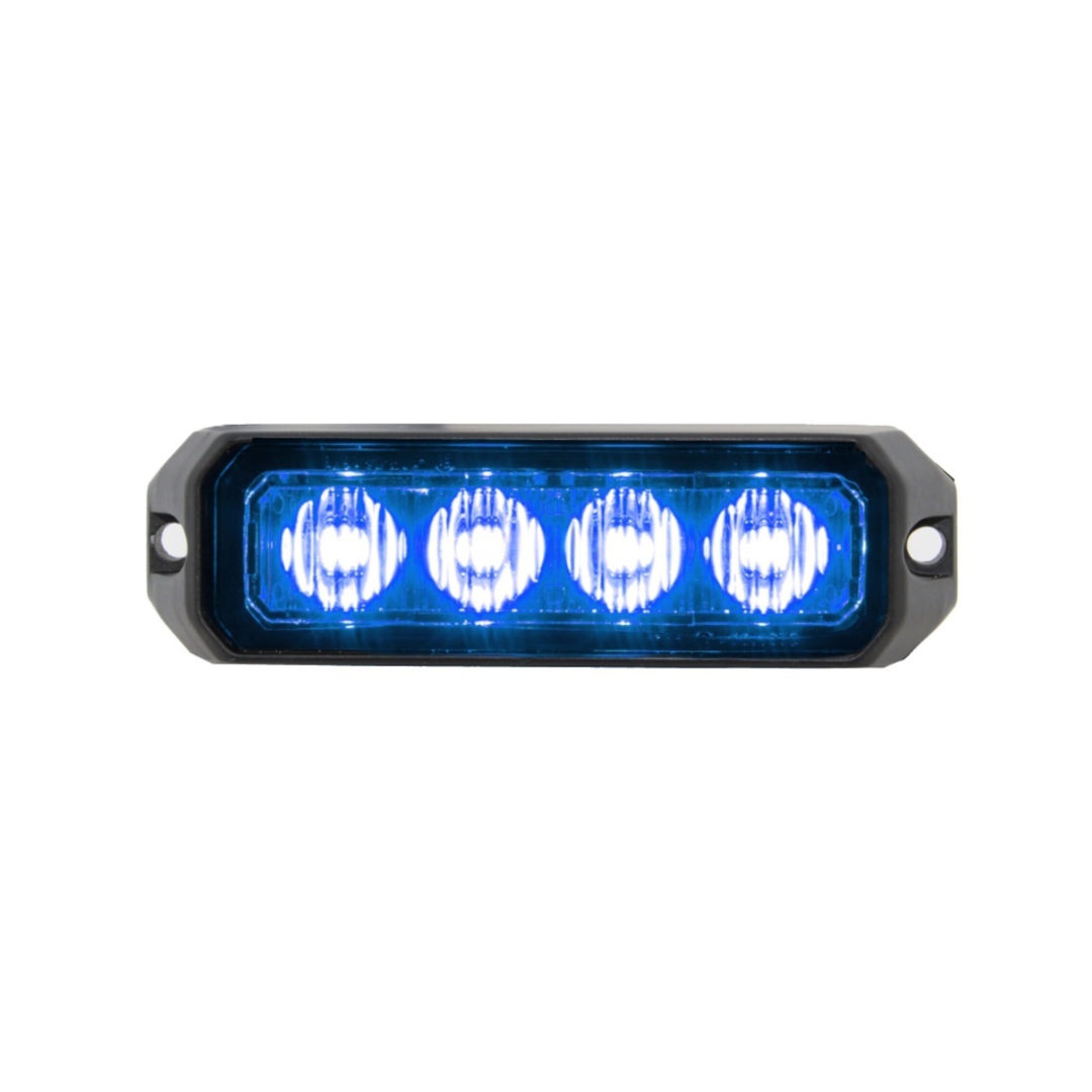 Blue Strobe Warning Light / 4 LED