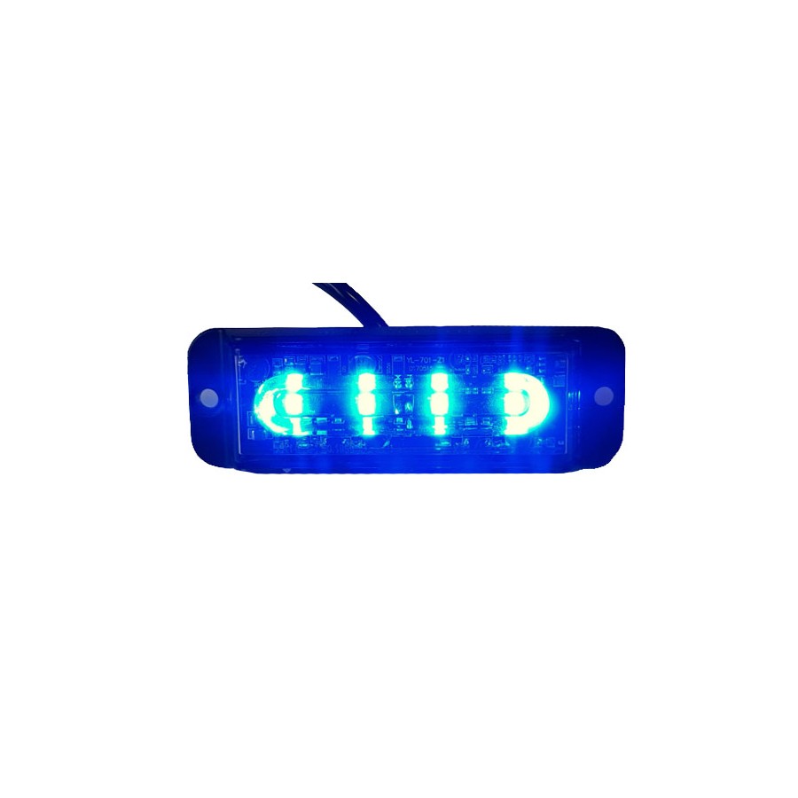 Lumière stroboscopique d'avertissement de danger à LED bleue pour véhicules d'urgence - Feux d'avertissement de danger - spo-cs-disabled - spo-default - s