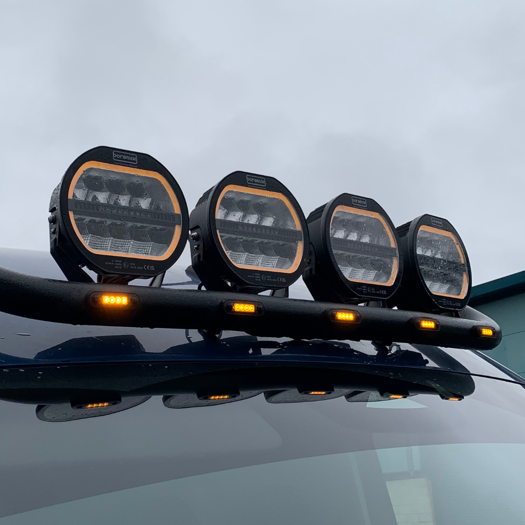Boreman Halo LED Driving Lamp with Strobe Light