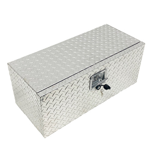 Medium Checker Plate Aluminium Trailer Storage Box / 715 x 295 x 320 mm - spo-cs-disabled - spo-default - spo-disabled