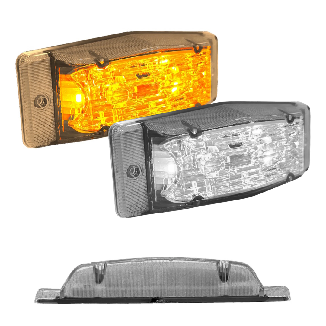 Slimline LED Double Burner Lamp / Dual Colour with Clear Lens