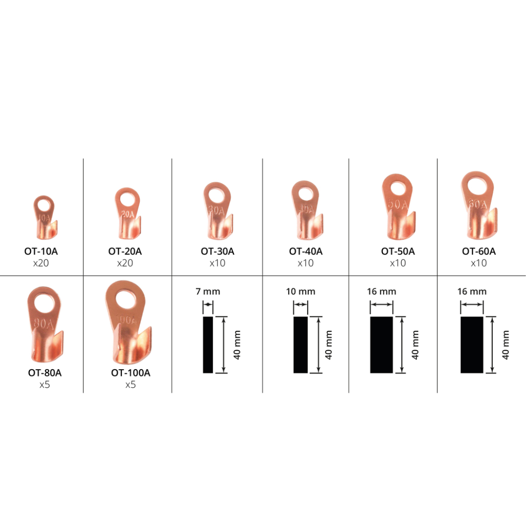 10PCS Terminali Ad Anello In Rame Terminali Batteria Filo A Crimpare - Foto 4