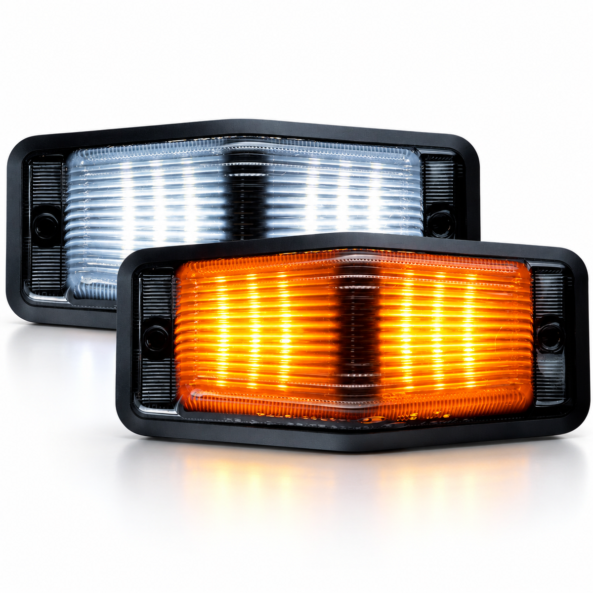 Strands Black Bullet Double Burner with Strobe Light / Dark Lens