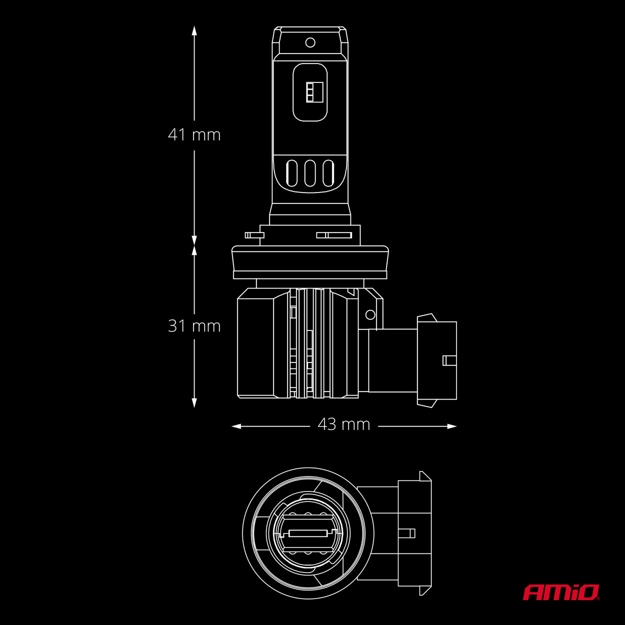 F26 PRO Direct Fit LED Headlight Bulbs / H8,H9,H11,H16