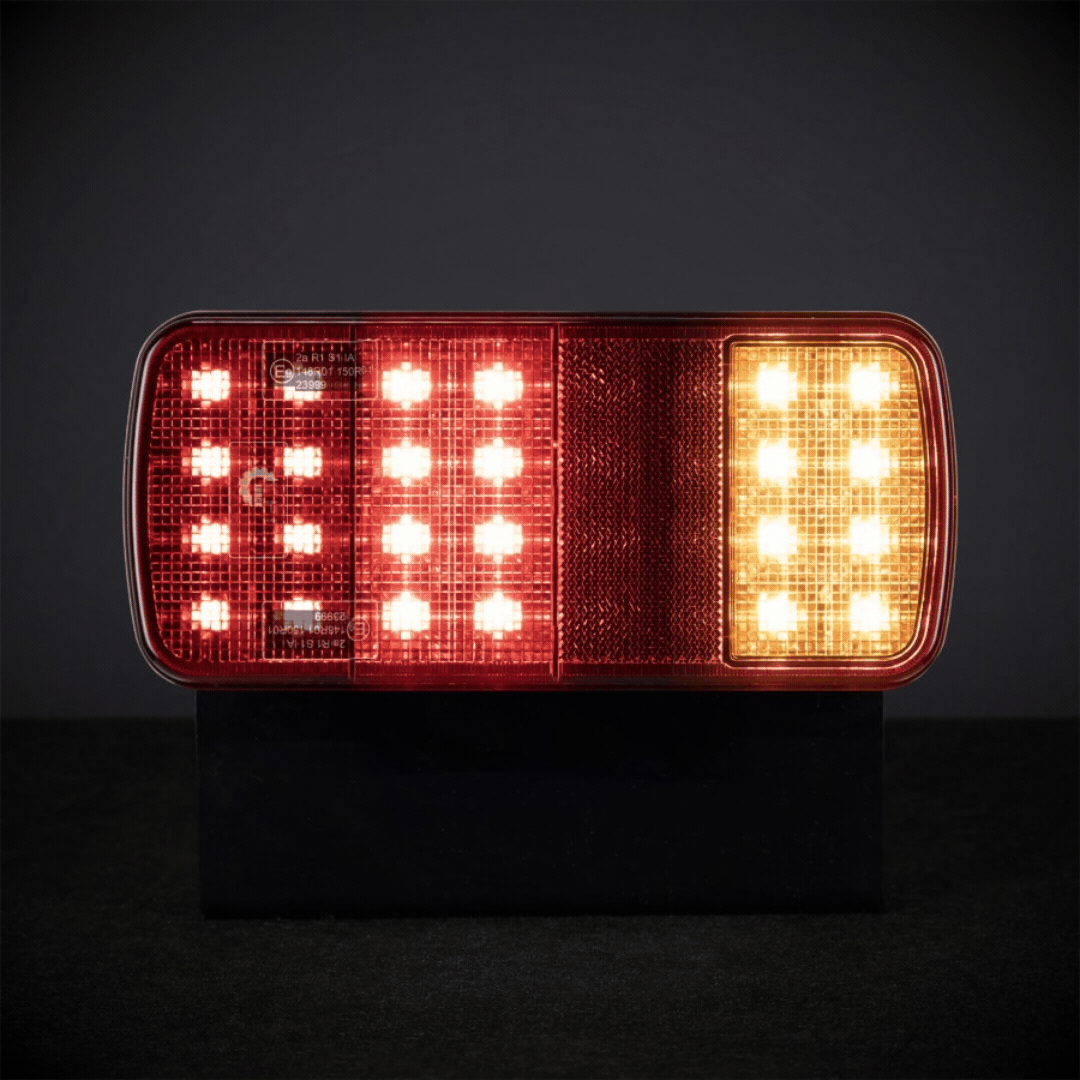 Rectangular LED Trailer Light with Stop, Tail, Indicator & Reflector