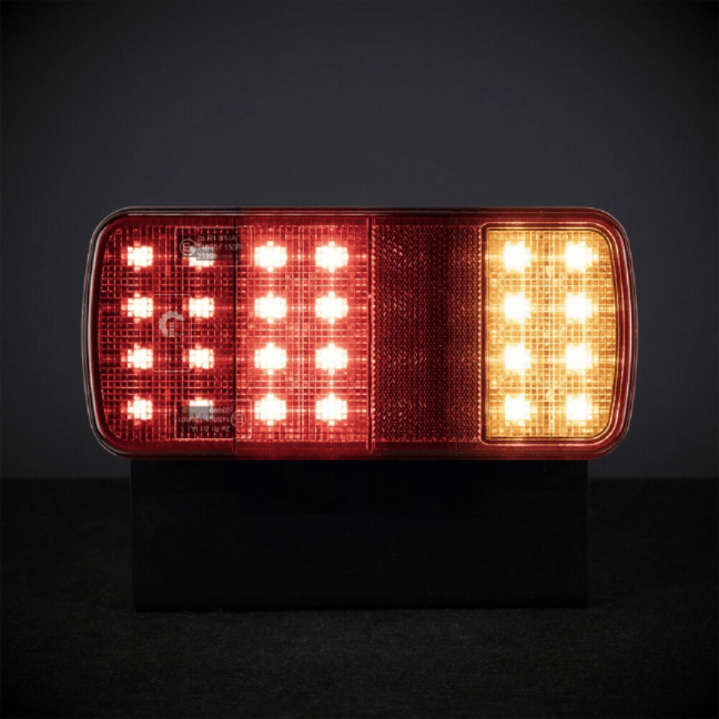 Rectangular LED Trailer Light with Stop, Tail, Indicator & Reflector